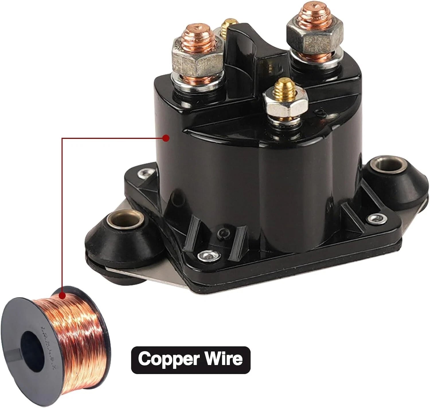 Starter Solenoid Relay for Mercury Outboard 115-250HP Models 2000-2023