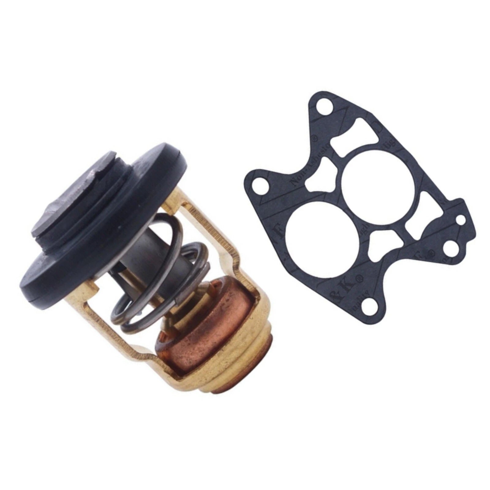 New 50 Degree Thermostat 6e5-12411+ Gasket 688-12414 Kit Yamaha