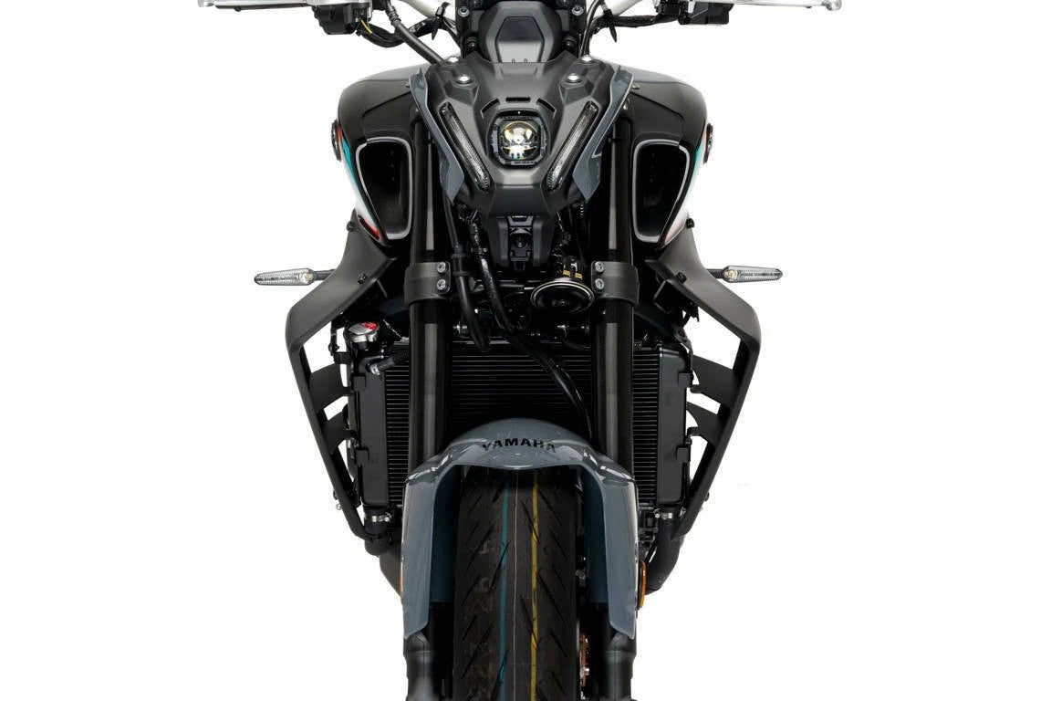 Puig Downforce Side Spoilers Black For Yamaha Mt-09 2018-2023 Street