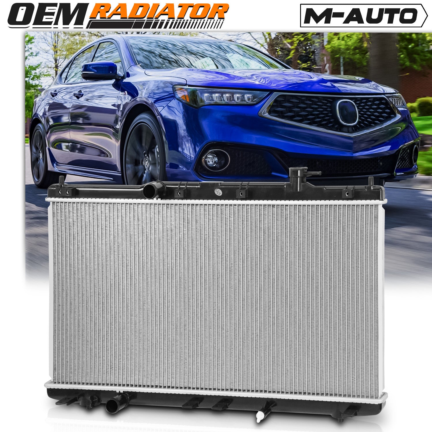OE Replacement Aluminum Radiator for Honda Accord/TLX