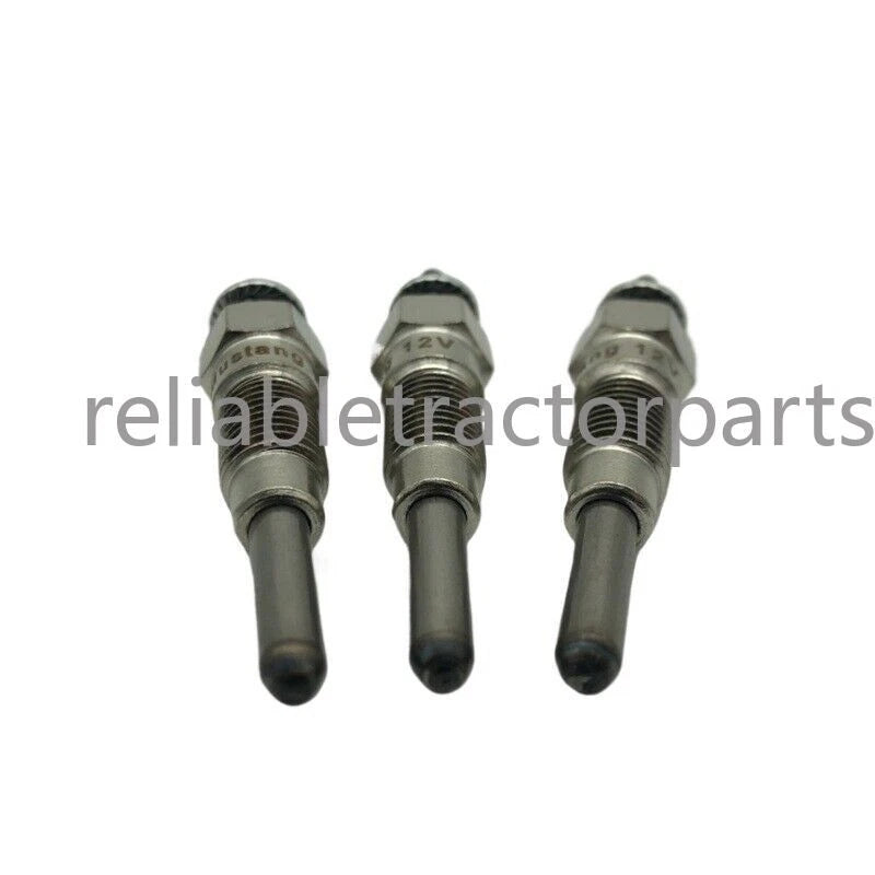 3pcs Glow Plug For Komatsu 2d68e-3a 3d72-2b 3d74e-3c Pc15r-8