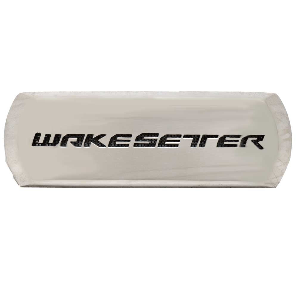 Wakesetter Logo Seat Plate Malibu Stainless Steel by Malibu