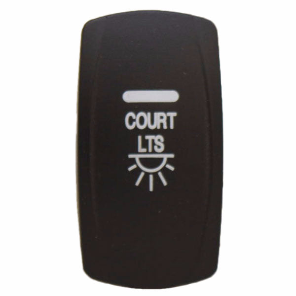 Carling Boat Rocker Switch Plate Courtesy Lights Black by Carling