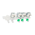 For Samsung Washer Water Inlet Valve Dc97-15459q 4 Port Metal Plastic