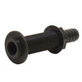 Tracker Boat Thru Hull Connector Black Plastic 3/4 Inch by Tracker