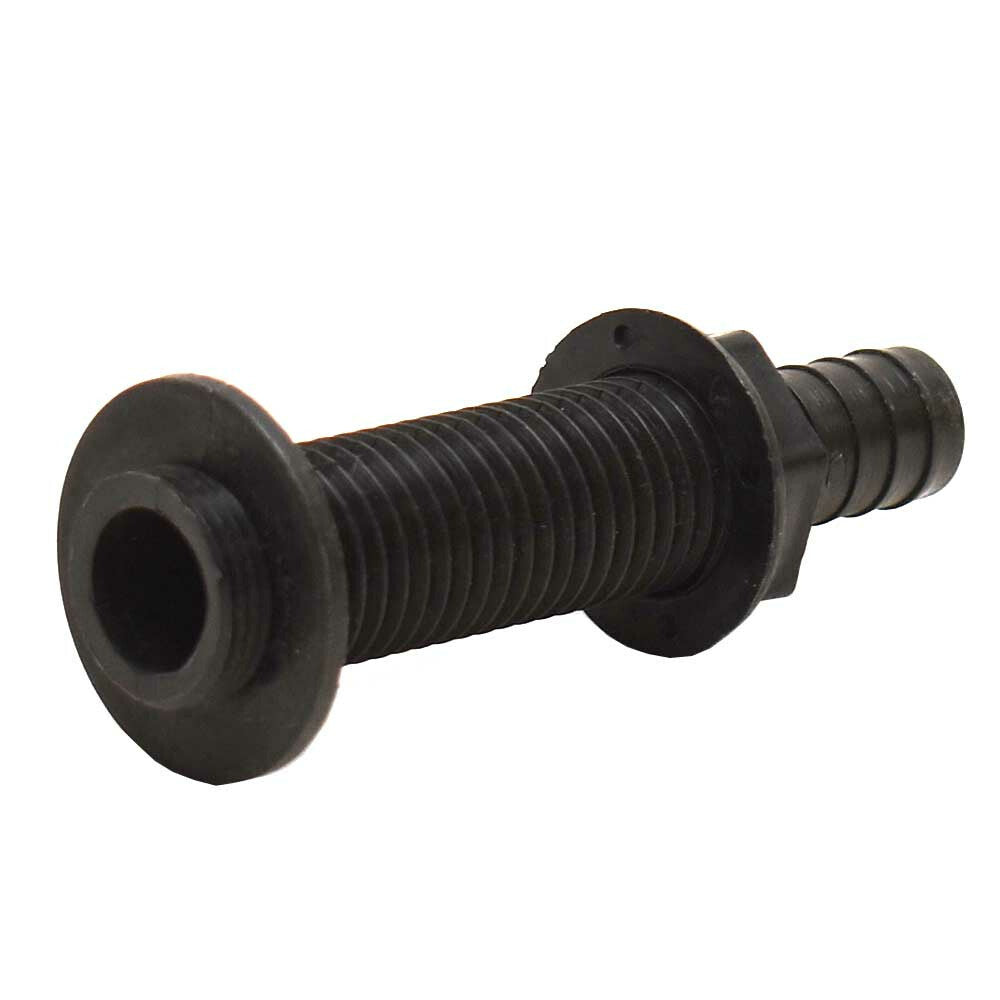 Tracker Boat Thru Hull Connector Black Plastic 3/4 Inch by Tracker