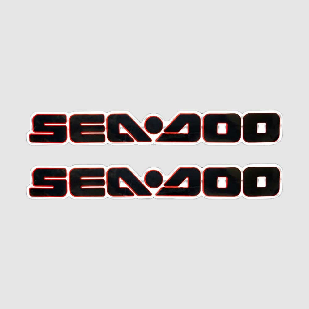 Sea Doo Boat Logo Decals Red Black Stickers by Sea Doo