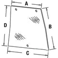 248719a1 New Rh Side Glass Fits Case Ih Tractor 5120 5130 5140 5220