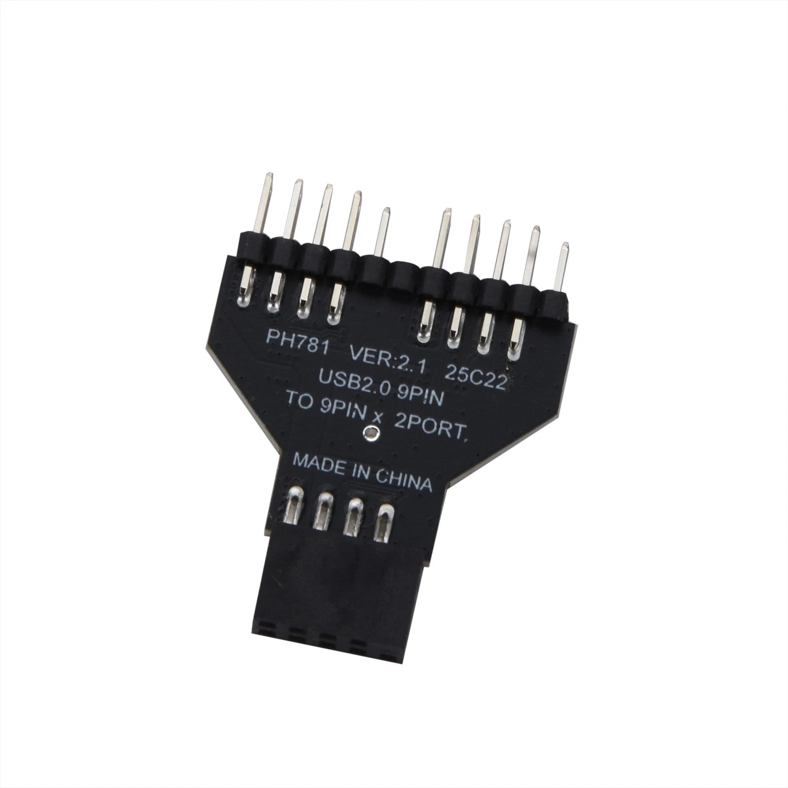 Motherboard Usb 9 Pin Header Female 1 To 2 Male Extension Adapter Usb