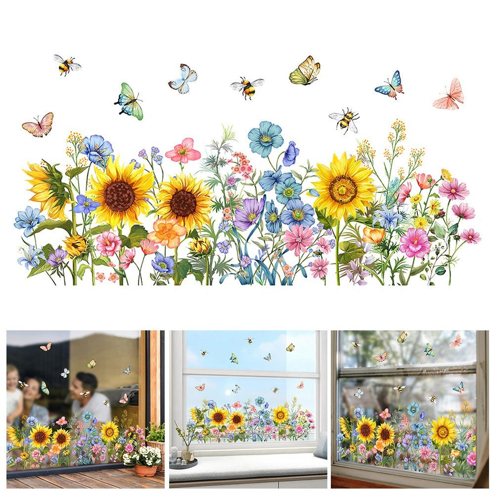 Botanical Butterfly Wall Sticker Decoration