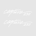 Rinker Boat Brand Decal 232 Captiva White by Rinker