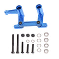 Blue 1/10 Rc Car Aluminium Steering Kit Bellcrank For Traxxas Slash