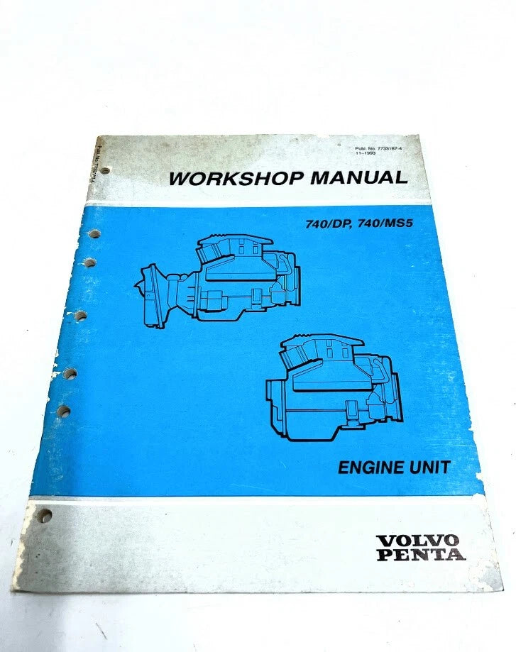 Volvo Penta 7733187-4, Workshop Manual, 740/dp, | Hook & Hull Co