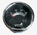 Veethree 780814-pdfb, Black Face W/ Chrome Bezel Volt Meter Gauge