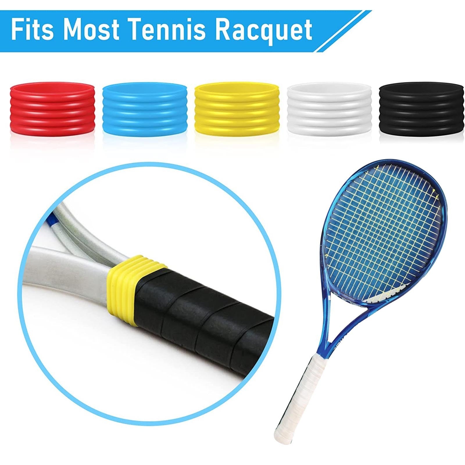 Grip Sealing Rings for Tennis Rackets
