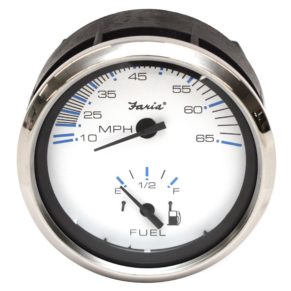 Faria Boat Multifunction Gauge Chesapeake White SS by Faria