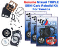 Genuine Mikuni Triple Carb Carburetor Rebuild Kit Yamaha Gp1200r
