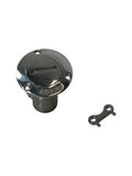 Marine Oil Deck Fill, Boat Filler Port, For 1 1/2in Pipe, W/ Key, New