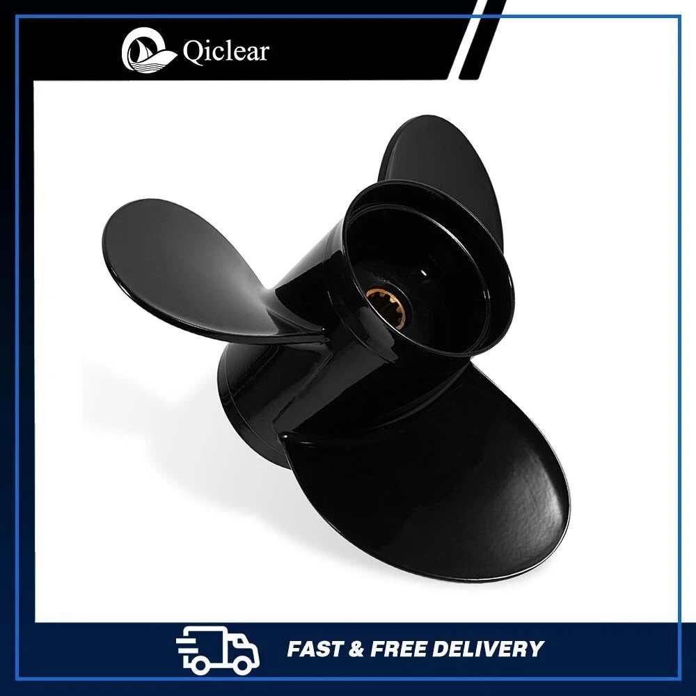 New 10 1/4 X 13 Aluminum Boat Propeller For Suzuki 20-30hp 10 Spline