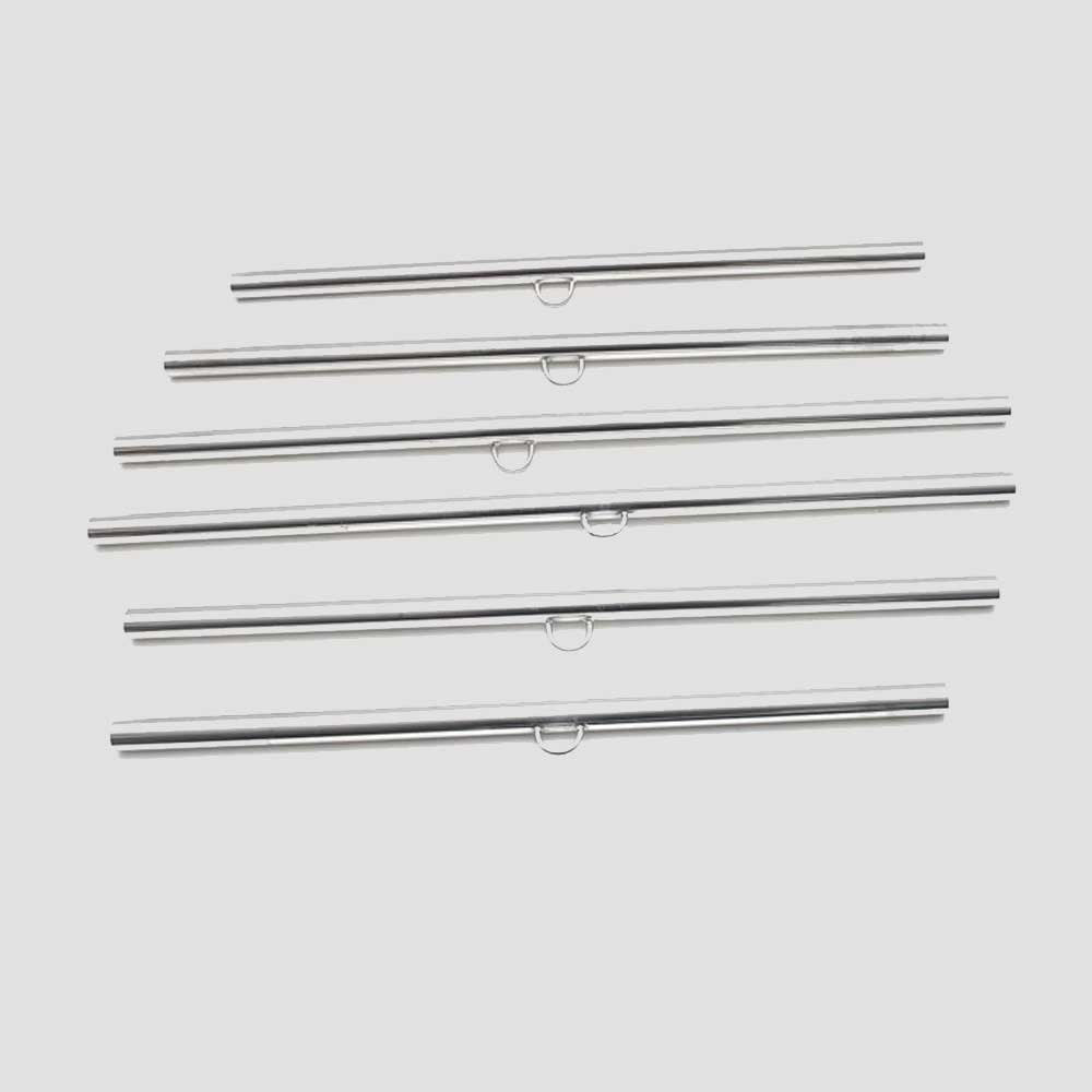 Boat Rail Station Kit Tubing Railing Stainless Steel Set of 6