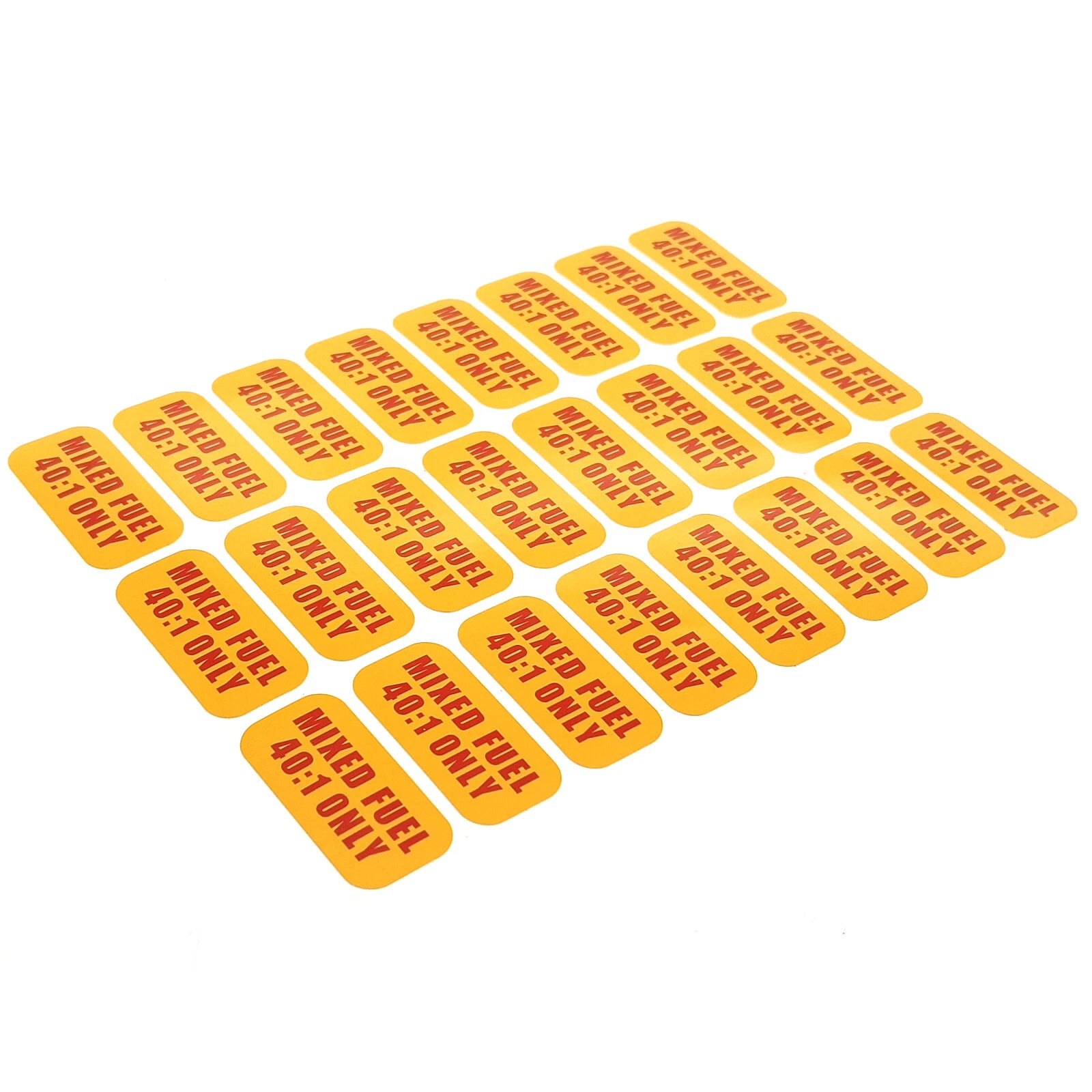 Mixed Fuel 40:1 Sticker for Gasoline, Diesel, Truck, Vinyl Tank Label
