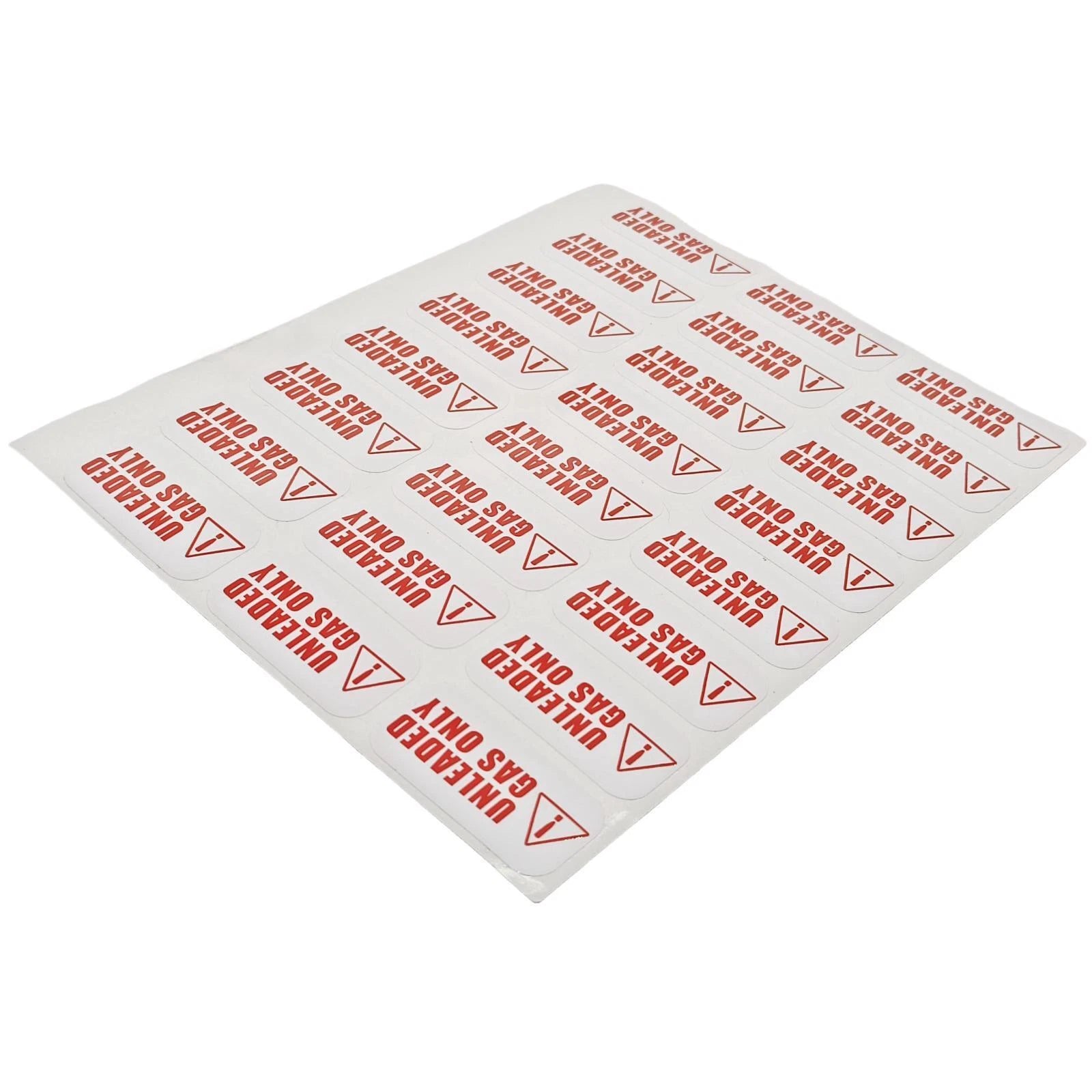 Unleaded Fuel Only Sticker Decal for Gas Tank, Vinyl Label