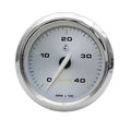 Faria Boat Tachometer Gauge TD9386A | Kronos Silver 3 1/4 Inch Volvo by Faria
