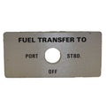 Carver Boat Panel Insert 7119600 | Fuel Transfer 3 x 1 1/2 Inch by Carver
