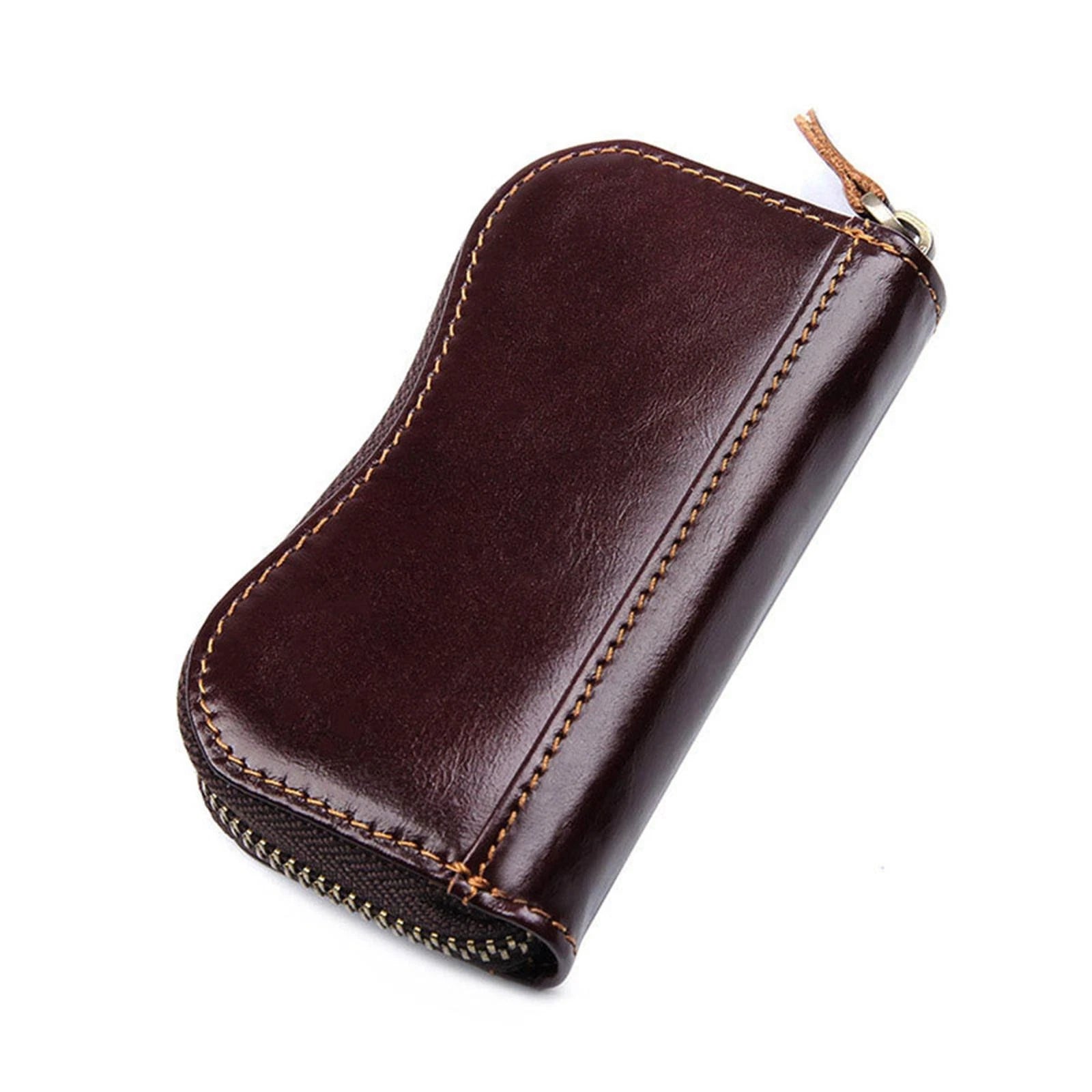 Genuine Cow Leather Men Women Key Bag Key Case Housekeeper Purse