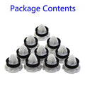 10*white Nylon Door Trim Panel Mounting-clips For Renault 7703077476