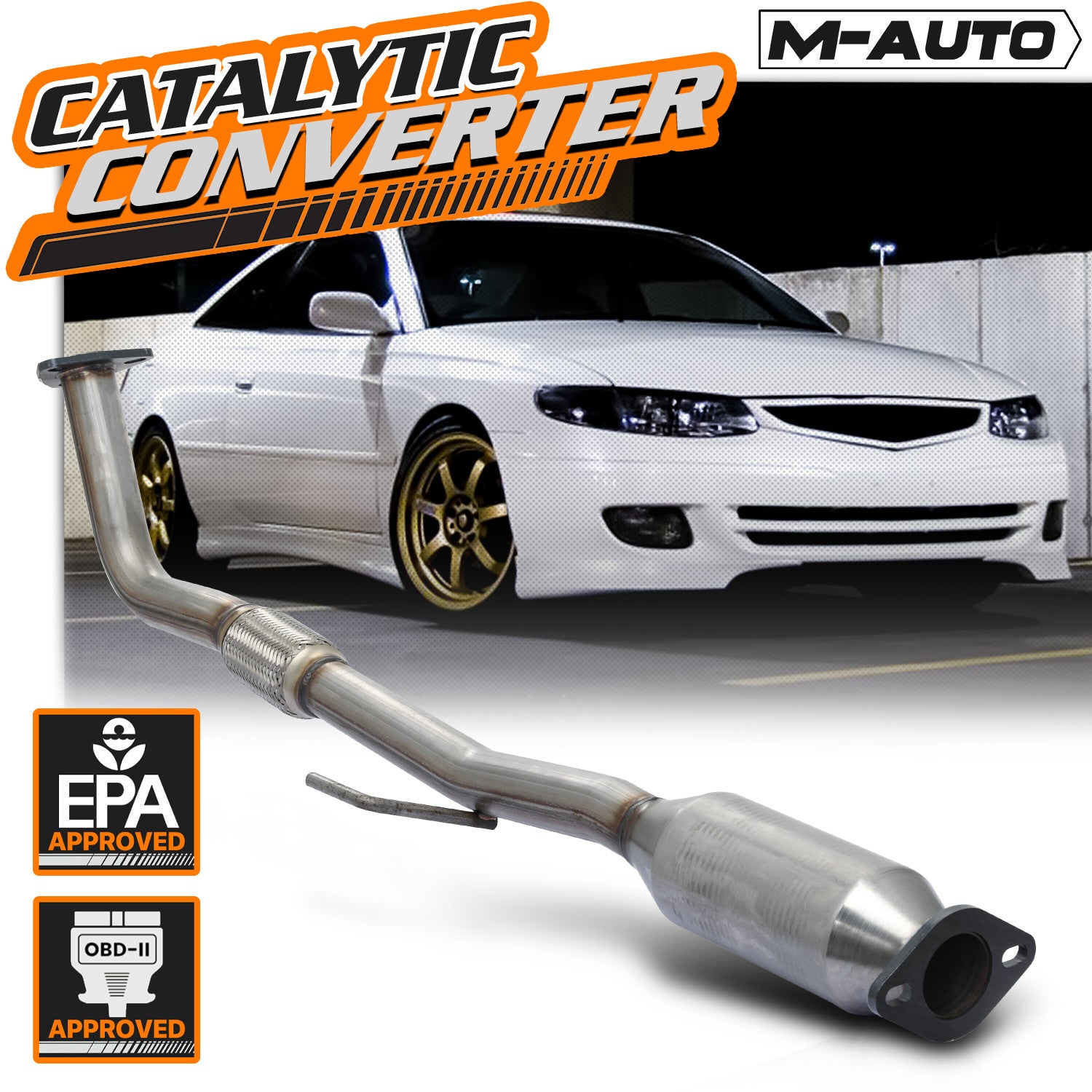 Stainless Steel Exhaust Catalytic Converter For 2007-20