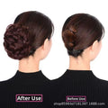 Curly Hair Clip On Bun Ponytail Hairpiece