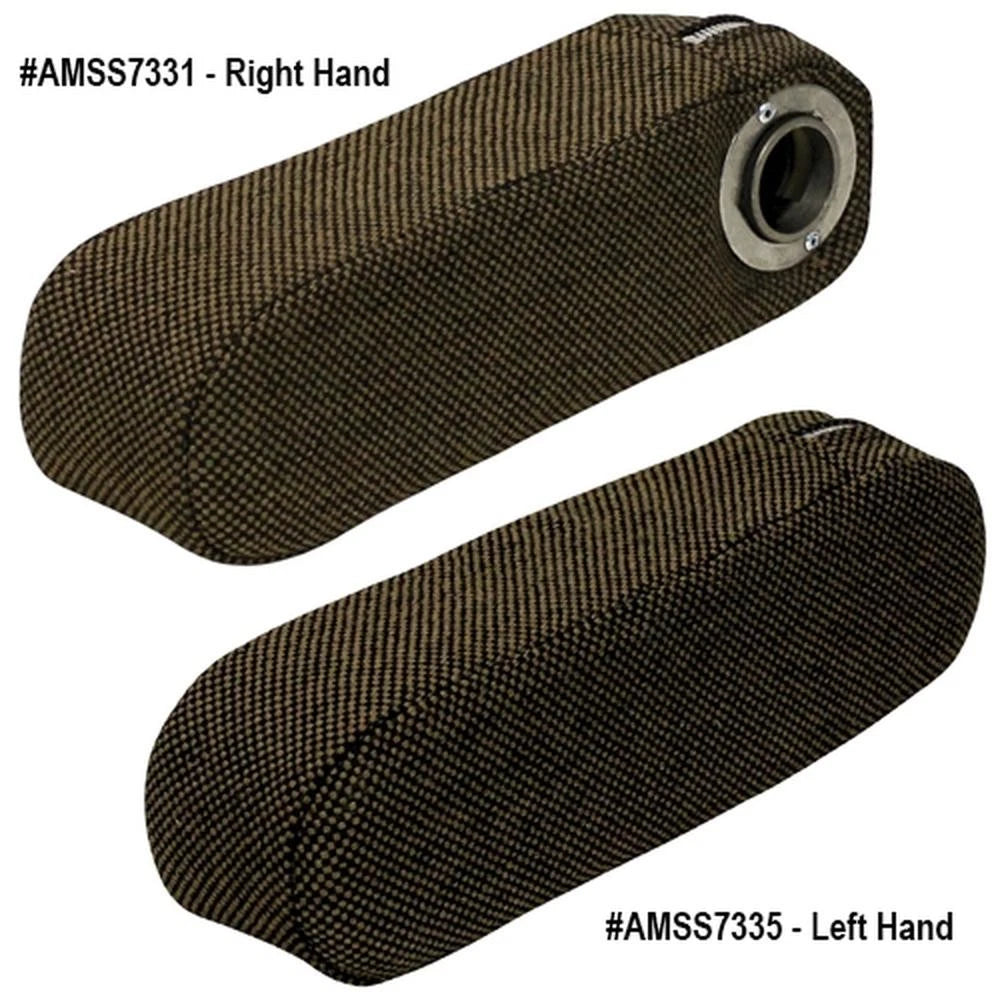Amss7335 Armrest, Brown Fabric - Left Hand
