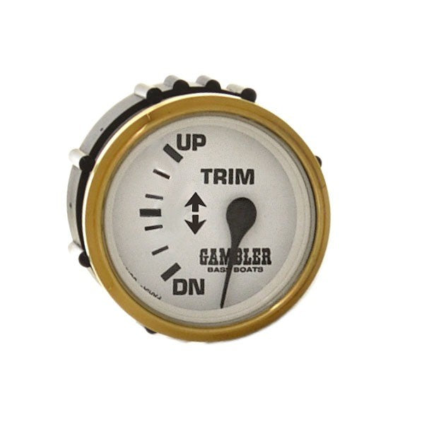 Faria Boat Trim Gauge GP7492A | Gambler OMC 2 Inch Gold WhiteOpens in 