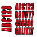 Red Decals For 3" Boat Letters And Numbers | Hook & Hull Co