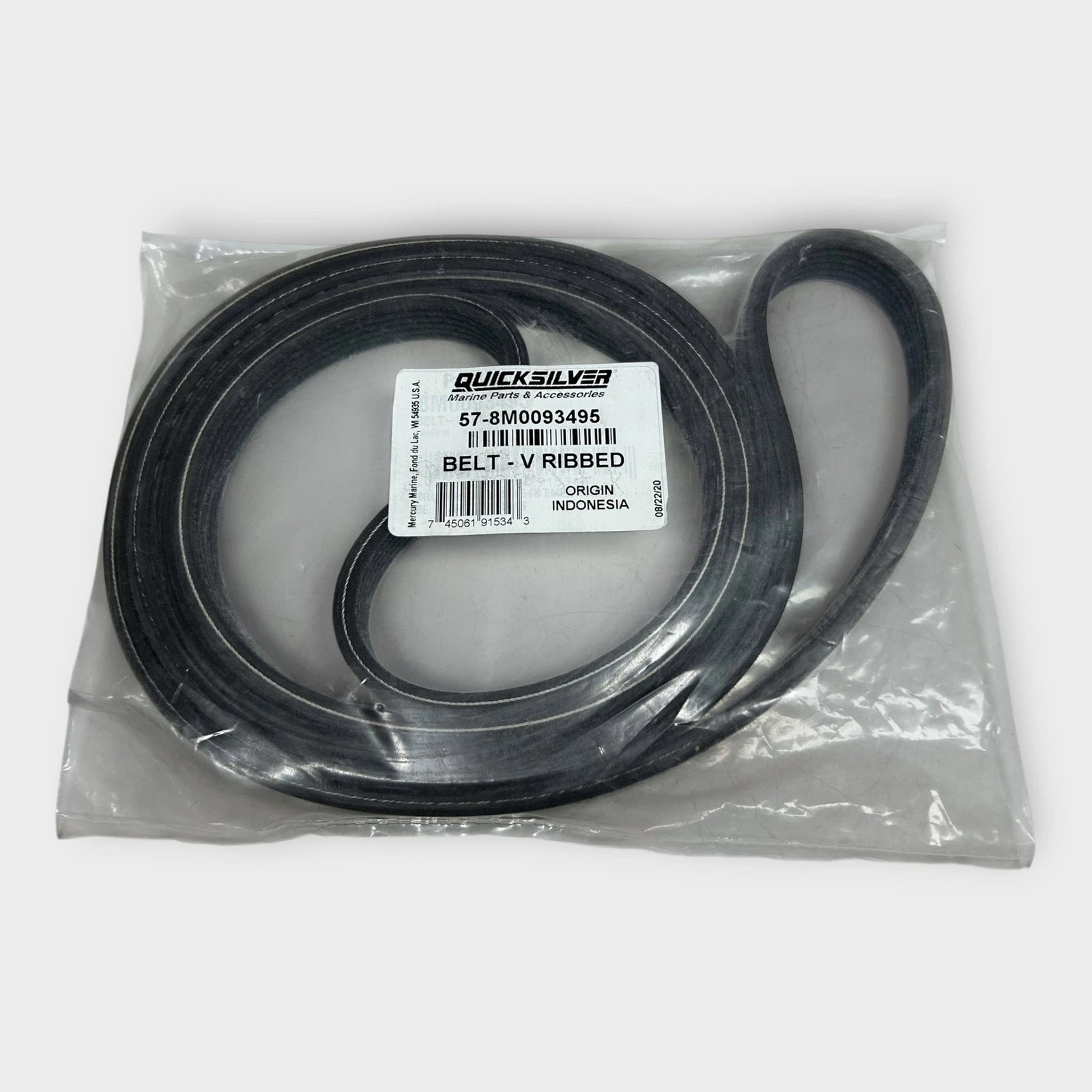 Quicksilver 8m0093495, Marine V Ribbed Timing Belt , Oem - New