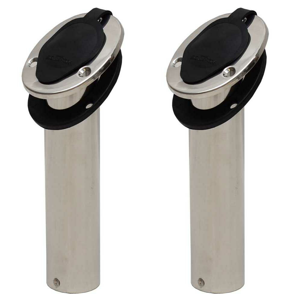 Sea Fox Boat Rod Holders 40 Degree Stainless Steel (Pair) by Sea Fox