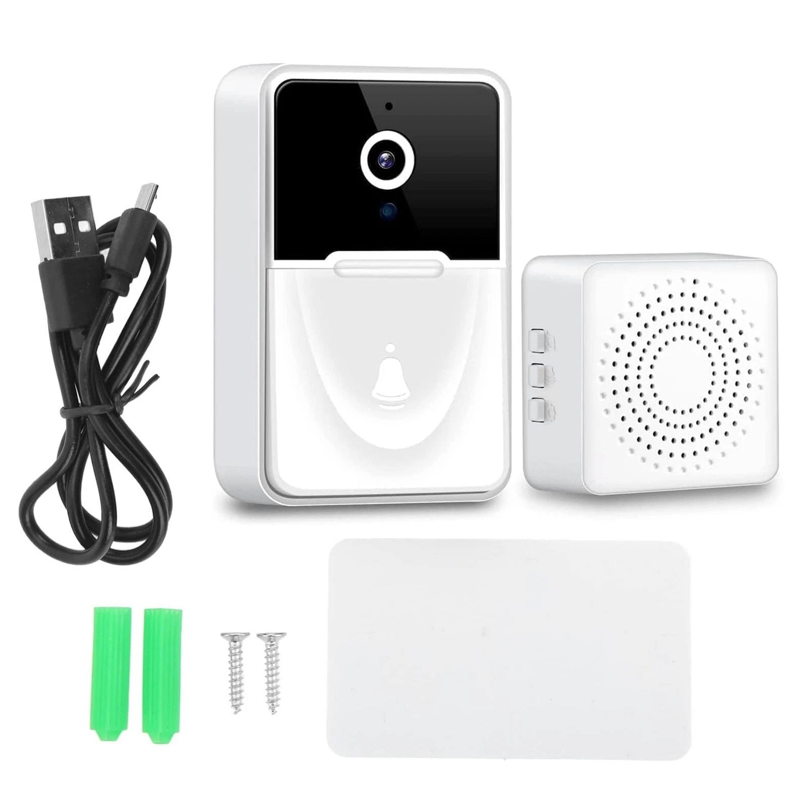 Wireless Security Video Doorbell Wifi Camera Two Way Audio Night