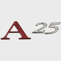 Cobalt Boat Raised Model Decal A25 Red/Silver by Cobalt