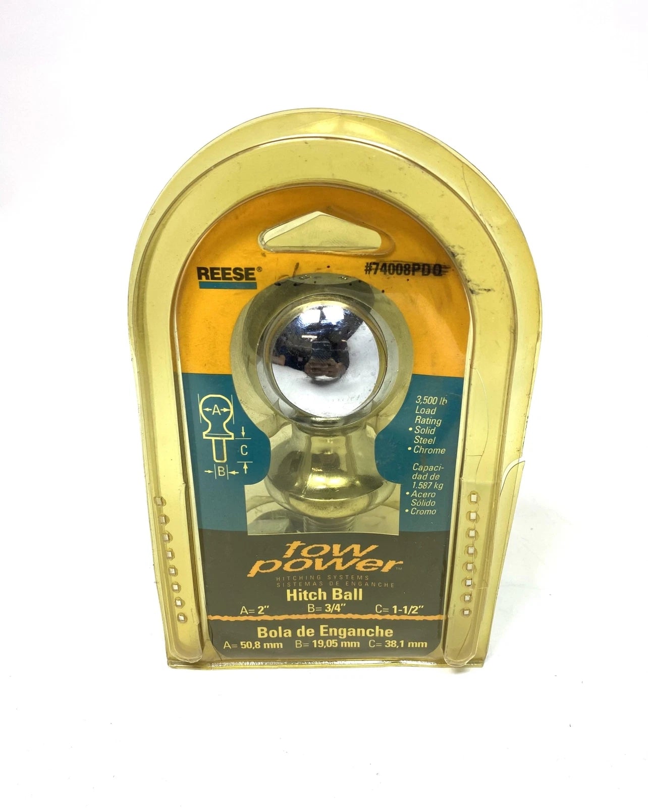 Reese 74008pdq, Tow Power 2'' X 3/4'' X 1