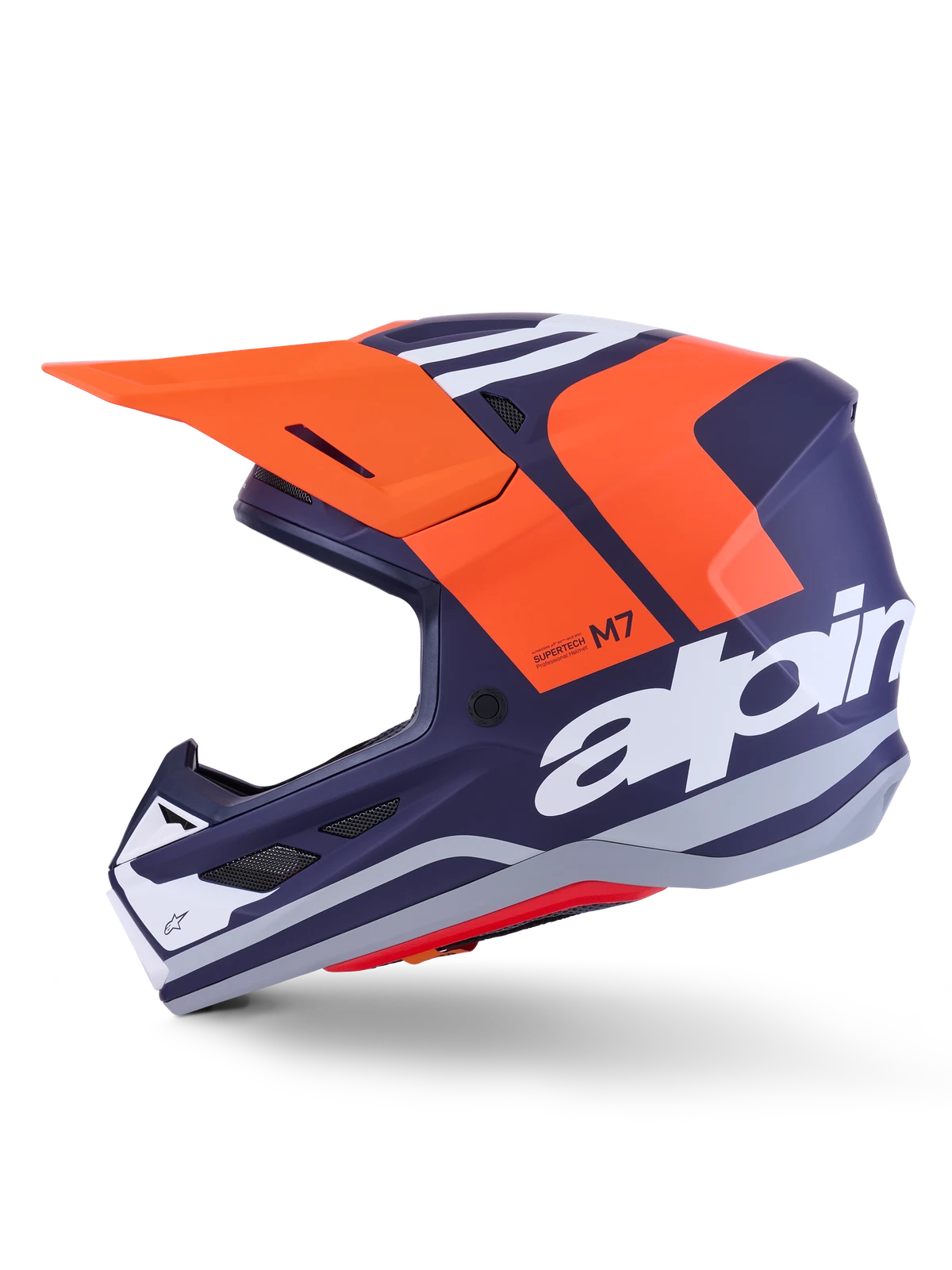 Alpinestars Sm7 Core Helmet Xl Orange/blue Matte Off-road Helmet