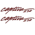 Rinker Boat Model Decal Captiva 272 Red Stickers by Rinker