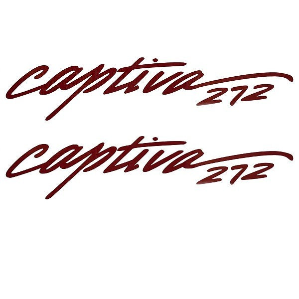 Rinker Boat Model Decal Captiva 272 Red Stickers by Rinker