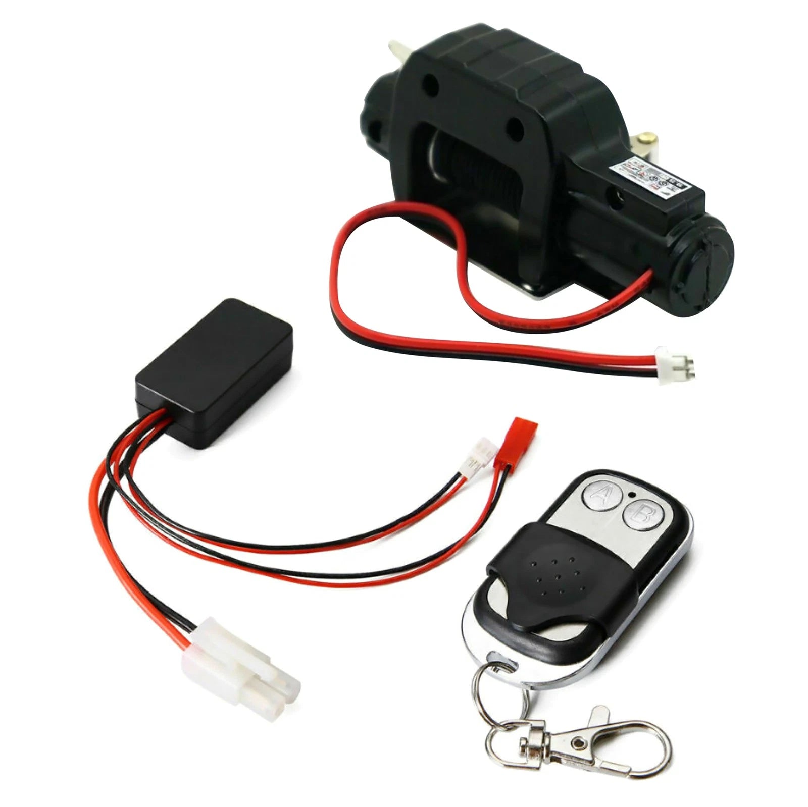 "Warn" 9.5cti Winch+remote Control Receiver Kit For Rc Car 1:10 Scx10