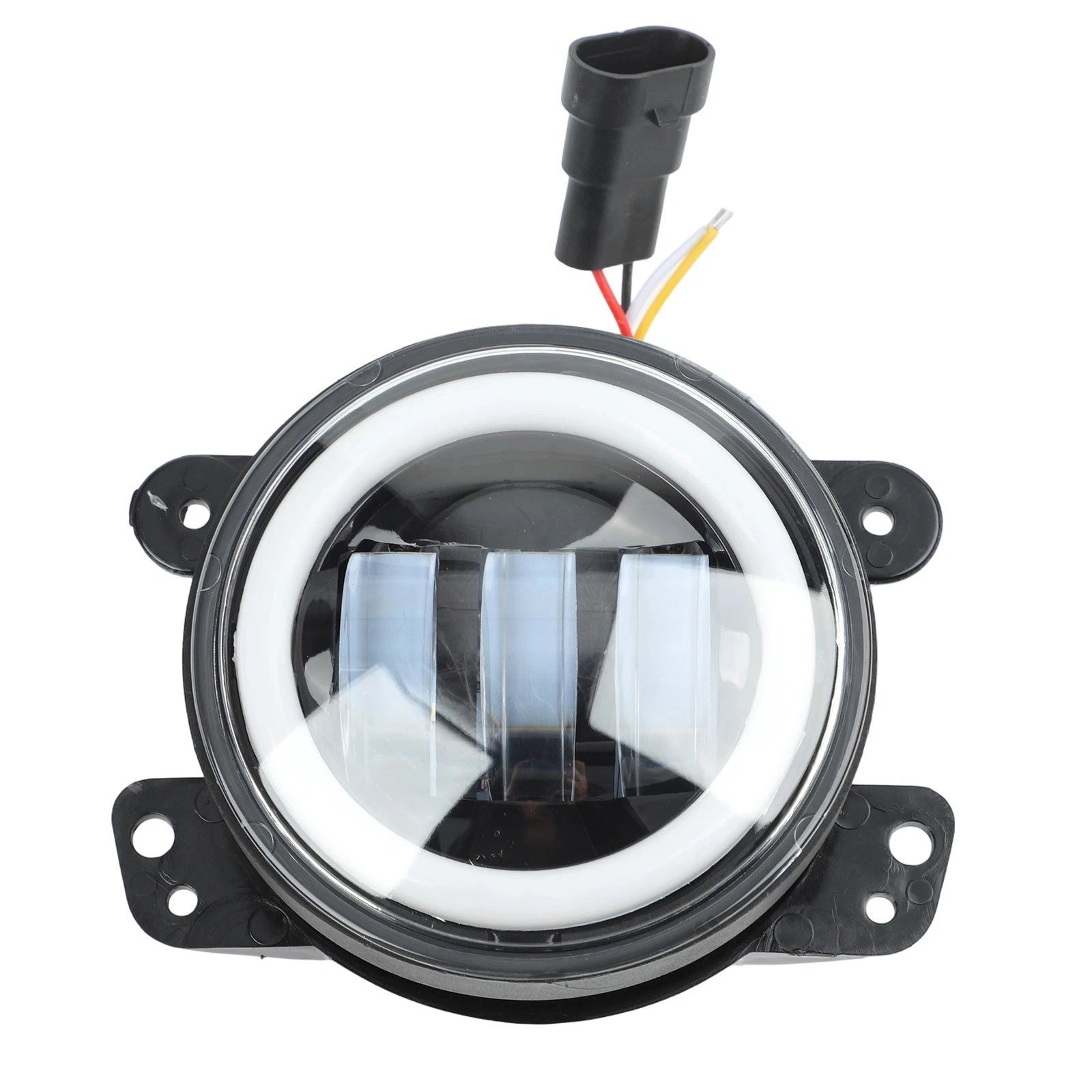 4 Inch Led Fog Lights With White And Yellow Ring For Vehicle