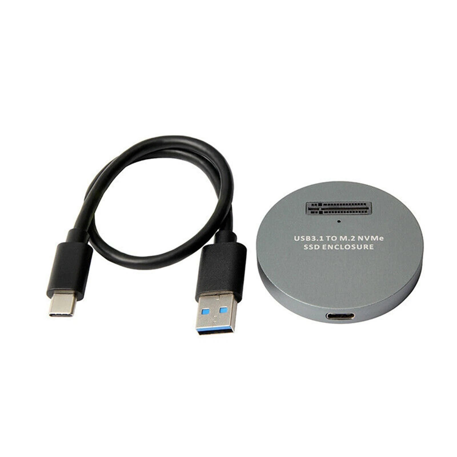 Aluminum Usb3.1 To M.2 Nvme Ssd Enclosure Portable External Reader