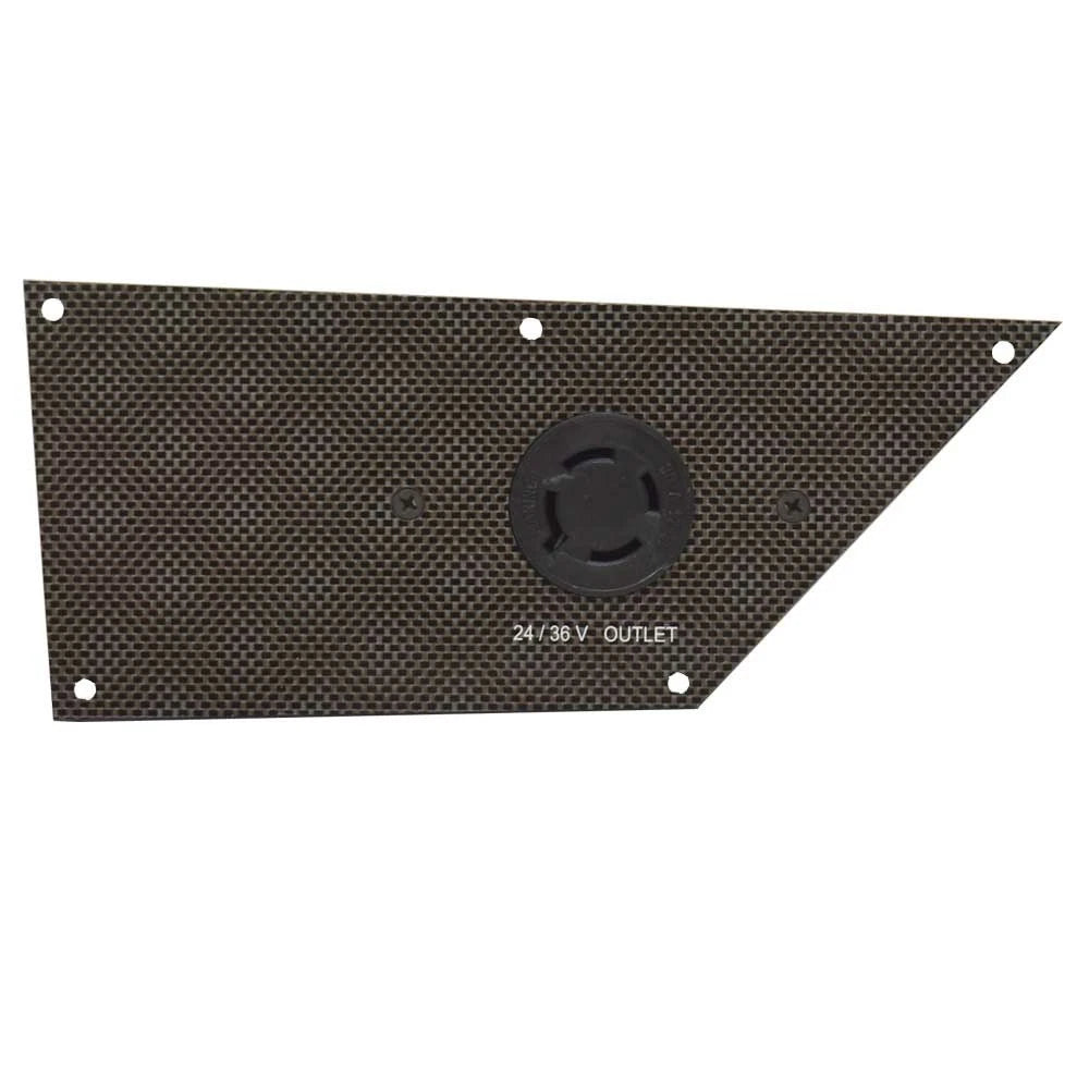 Bass Cat Boat Bow Panel 120374 | 4 Spade Trolling Motor Outlet 24/36V