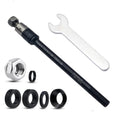 Stable Bike Trailer Thru Axle 160-178mm M12x1.0 Aluminum Stainless