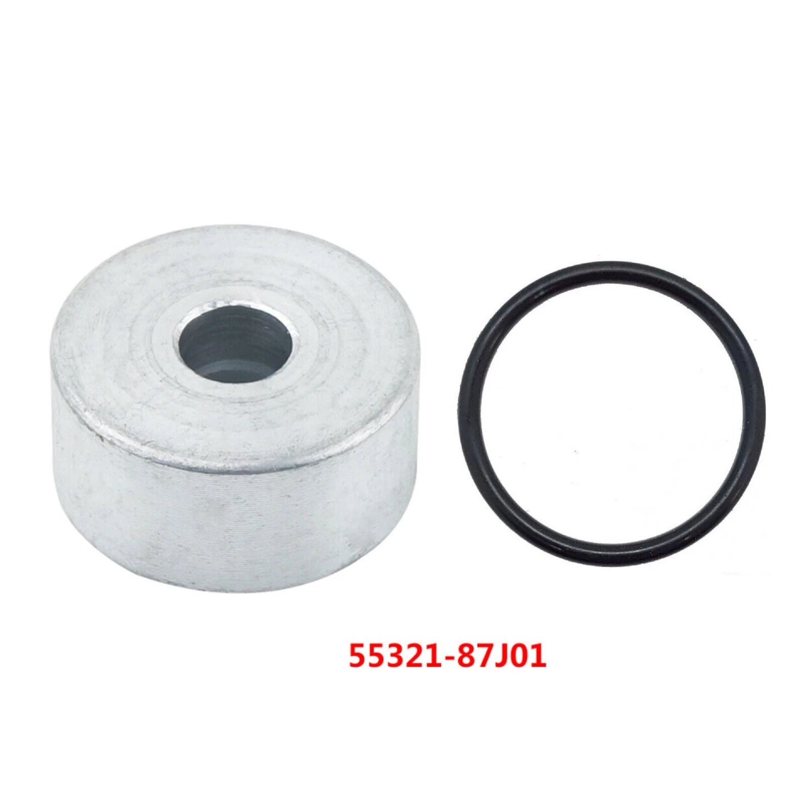 Round Zinc Anode 55321-87j01 For Suzuki Outboard 4-stroke W/o-ring