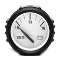 Faria Boat Voltmeter Gauge Black White 2 Inch by Faria
